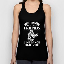 Line Dance Music Song Country Dancing Lessons Unisex Tank Top