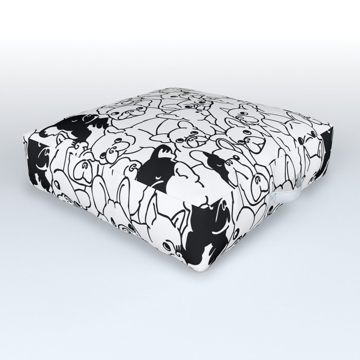 Oh French Bulldog Outdoor Floor Cushion