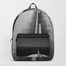 From Here to Eternity; the Road up Ahead of You black and white photography - photographs Backpack