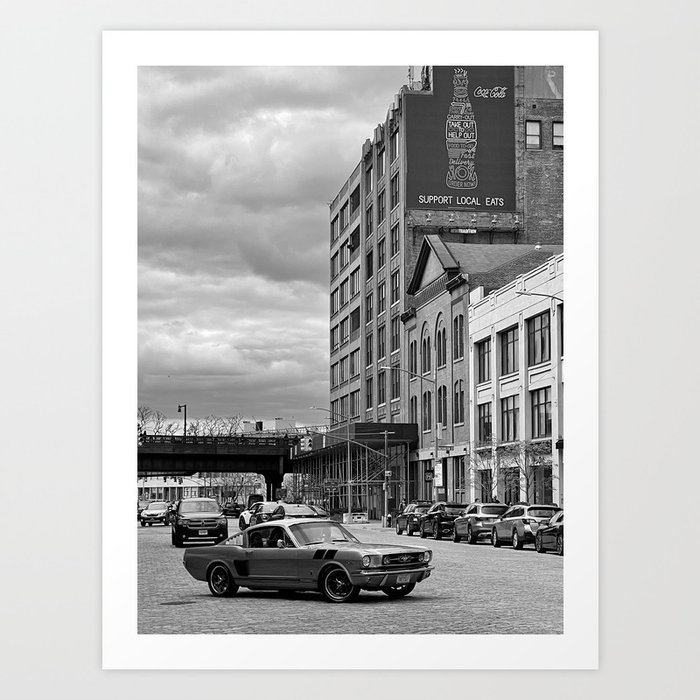 Classic Mustang in the Meatpacking District Art Print