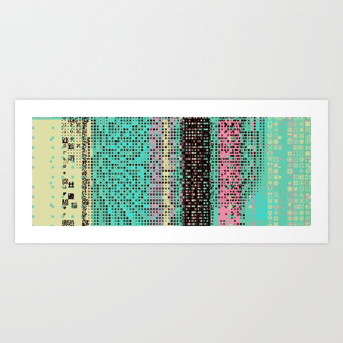 Glitch Art 3 Easter Egg Hunt Art Print By Thebartonart