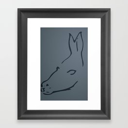 Optical Illusion - Donkey Seal Framed Art Print