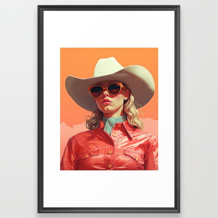Whimsical Rodeo Framed Art Print