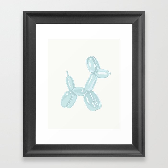 Balloon Dog - Mint Framed Art Print