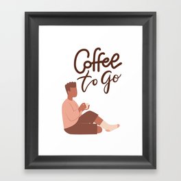 Coffee to go Framed Art Print