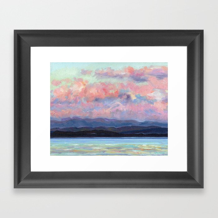 Lake Champlain, New York Framed Art Print