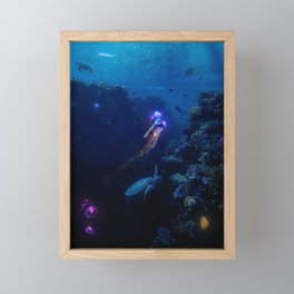 Lady Mermaid Framed Mini Art Print