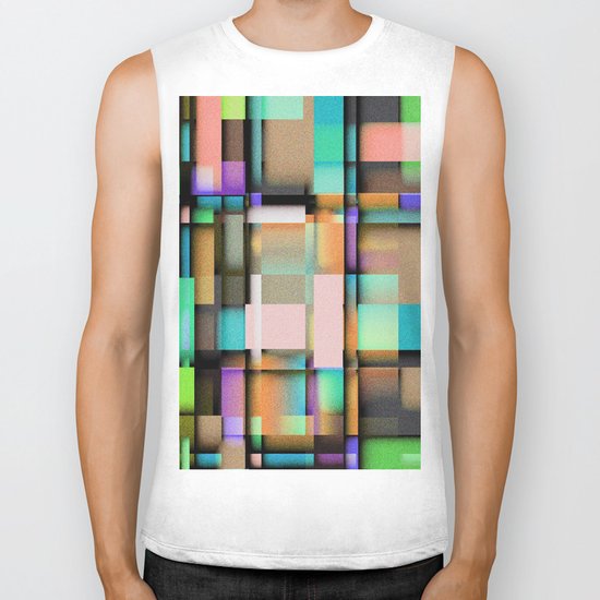 Geometric. Biker Tank