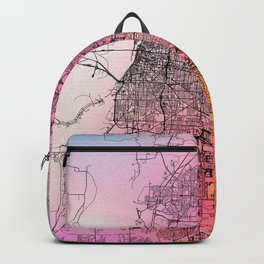 Colorful Memphis City Map Backpack