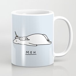 Meh Unicorn Coffee Mug | Nottoday, Nope, Cute, Funny, Moody, Moodyanimals, Humour, Bored, Unicorn, Puns 