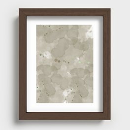 browncolortexture Recessed Framed Print