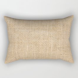Burlap Fabric Rectangular Pillow