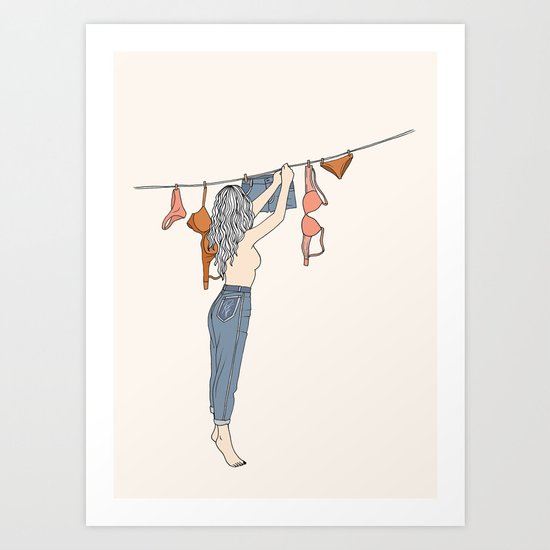 Girl Next Door Art Print