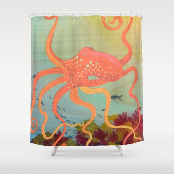 96 Safety Shower Curtain Images Peva Grey Moroccan Safety Orange Octopus Shower Curtain