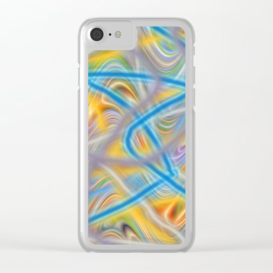 Satin Waves Clear iPhone Case