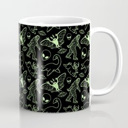 Cryptid Pattern: Green Lines Mug
