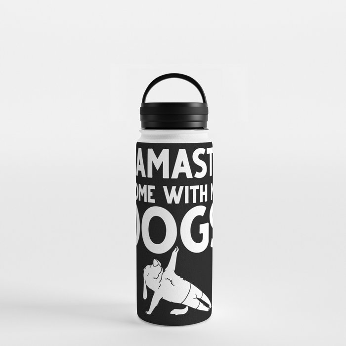 Yoga Dog Beginner Workout Poses Quotes Meditation Water Bottle