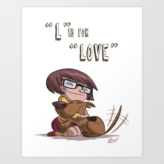 "L" Is For "Love" Art Print