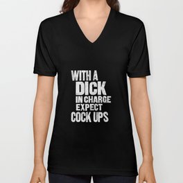 Cock ups V Neck T Shirt