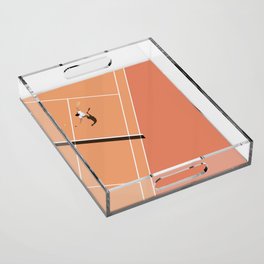 French Open | Tennis Illustration  Acrylic Tray