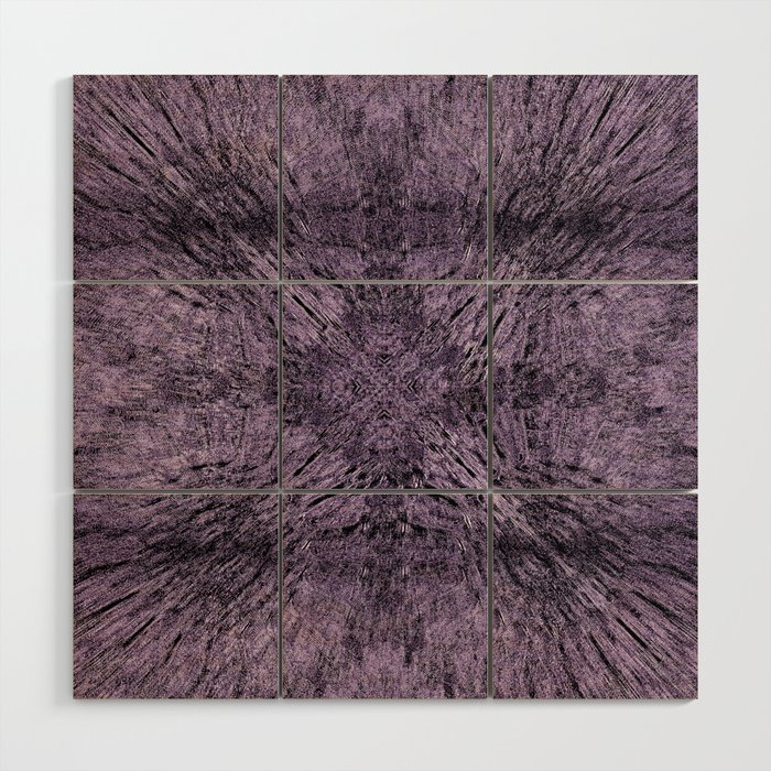 Mandala Motion Purple Wood Wall Art