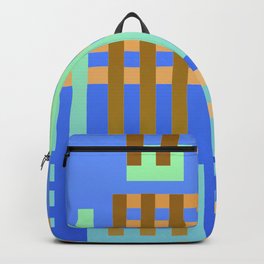 Modern Moroccan Tribal Blue Backpack