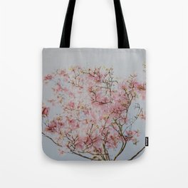 Pastel Pink Magnolias Tote Bag