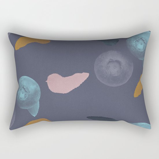 Blueberries 2 Rectangular Pillow