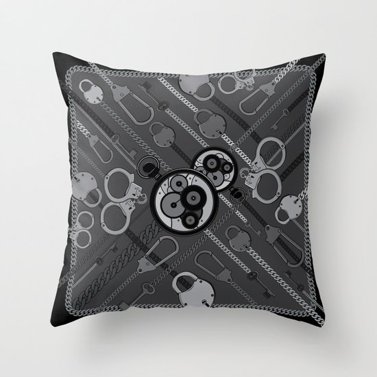Locks & Chains Scarf Print Throw Pillow