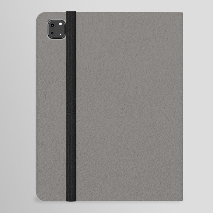 Dark Modern Greige Gray - Grey Solid Color Pairs PPG Cool Charcoal PPG1007-6 iPad Folio Case