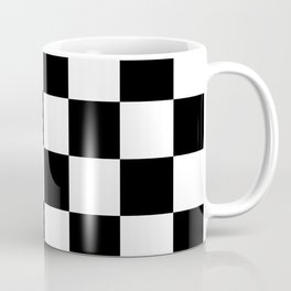 Contemporary Black & White Gingham Pattern Mug