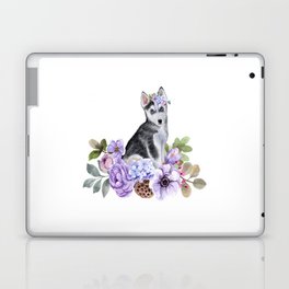 Flower Dog Laptop Skin
