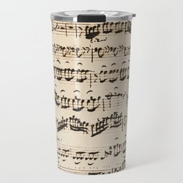 Johann Sebastian Bach (1685 – 1750) original music sheet Travel Mug