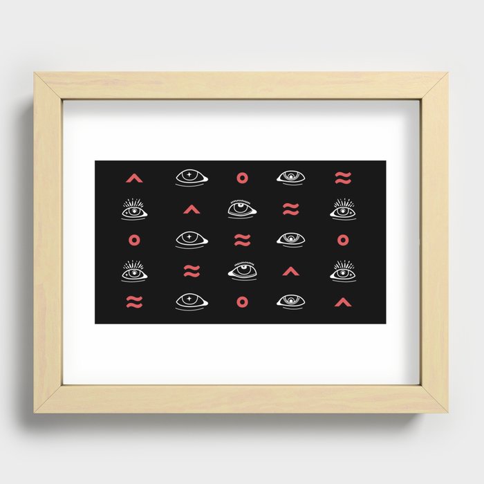 monster:eyes Recessed Framed Print