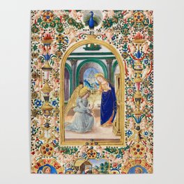 Italian,Sicilian art,holy Mary,Virgin Mary,maiolica Poster