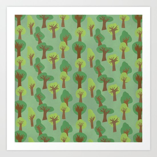 Trees Trees Trees Art Print