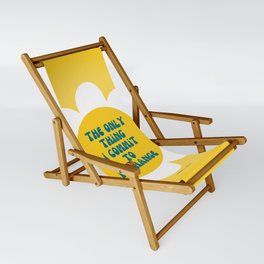 Commitment to Change Poetry Print Sling Chair