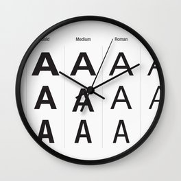 Helvetica Neue Wall Clock