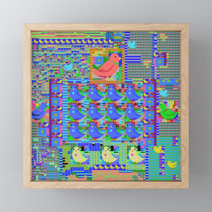 MSX Bird Framed Mini Art Print