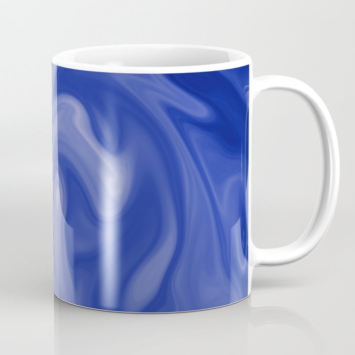 Marble Blues White Coffee Mug