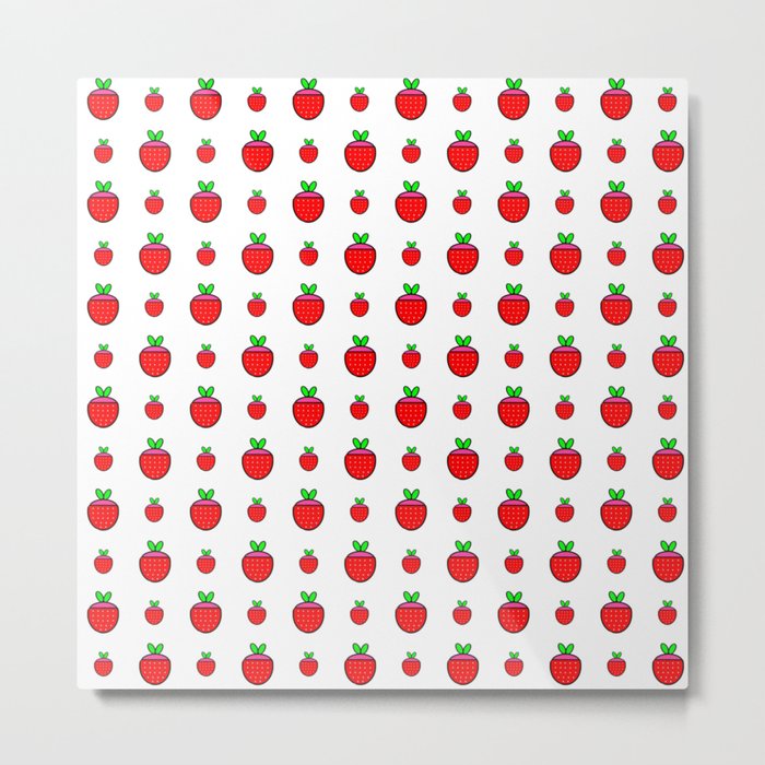 strawberries in springtime 3 Metal Print