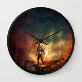 Carrying Hell Wall Clock