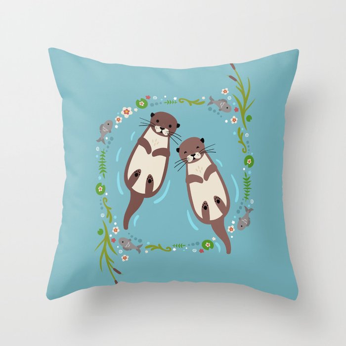 My Significant Otter Throw Pillow