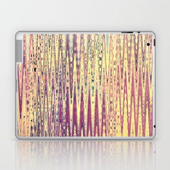 Soft Yellow And Berry Pink Abstract Laptop & iPad Skin