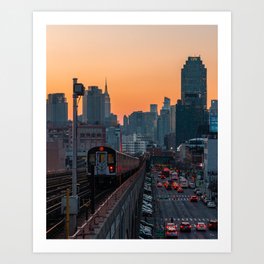 New York City Subway, Sunnyside Queens Art Print