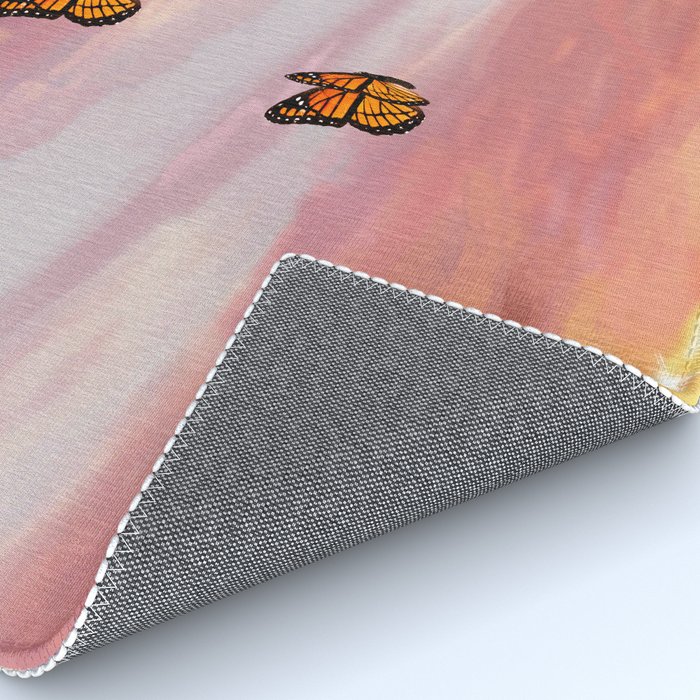 Butterfly Sunset Aesthetic Rug by trajeado14 | Society6