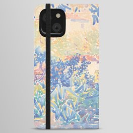 The Artist's Garden at Saint-Clair by Henri-Edmond Cross 1904-5, French iPhone Wallet Case | Painting, Sky Summer Spring, Paradise Tropical, Scene Flower Plants, College Dorm Room Of, California Tropical, Photo Picture Design, Painting An The Q0, Color Yellow Orange, Bright Garden Wild 
