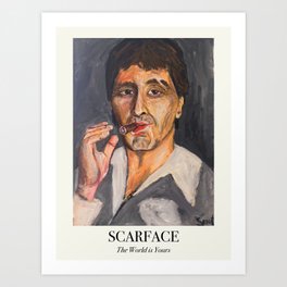 SCARFACE The World is Yours Art Print