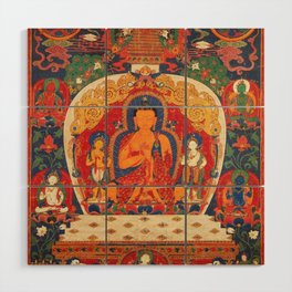Maitreya Bodhisattva Buddhist Deity Buddha Wood Wall Art