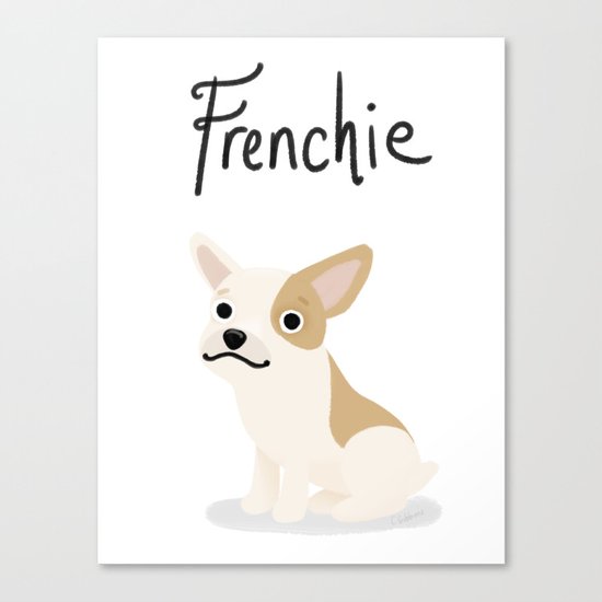 Frenchie - Cute Dog Series Canvas Print